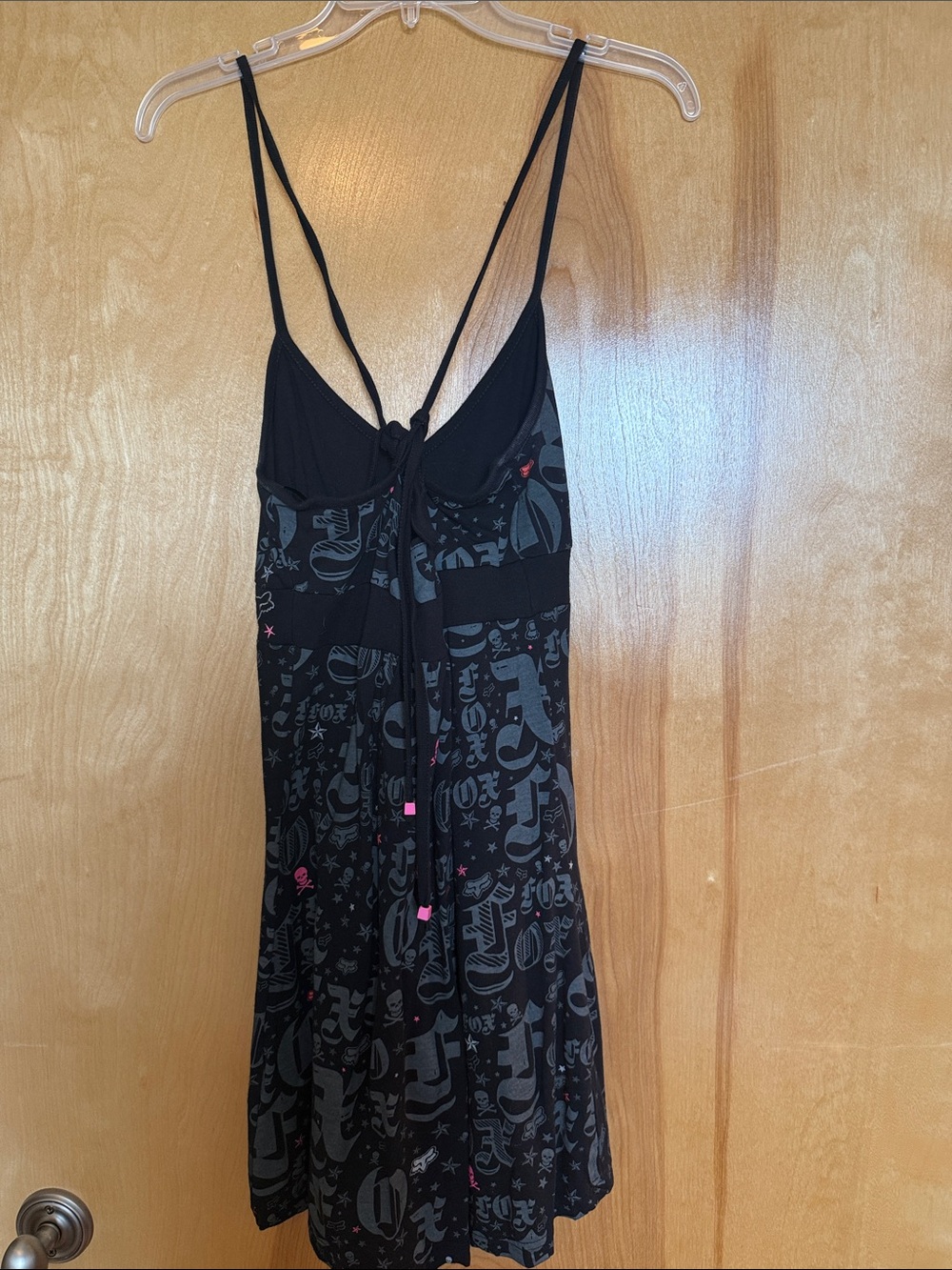 Fox Black Graphic Print summer Dress/coverup - Picture 5 of 6
